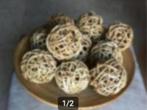 Houten schaal +10 rieten ballen blank hout.br50cm., Huis en Inrichting, Woonaccessoires | Schalen en Manden, Schaal, Rond, Ophalen of Verzenden