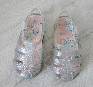 Waterschoenen zwemschoenen - transparant - zilver - maat 25 beschikbaar voor biedingen