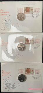 3 stuks munten Amalia 07-12-2003, Ophalen of Verzenden, Koningin Beatrix, Overige waardes, Losse munt