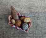 MANDJE MET BROOD EN BROODJES VOOR POPPENHUIS 1:12, Verzamelen, Poppenhuizen en Toebehoren, Ophalen of Verzenden, Nieuw, Poppenhuis
