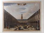 Kopergravure uit 1693, De Beurs Amsterdam, C Commeling, Ophalen of Verzenden