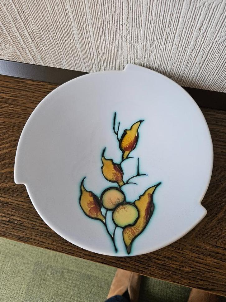 mooi bordje Gouds plateel Flora Gouda Paola, Antiek en Kunst, Antiek | Keramiek en Aardewerk, Ophalen of Verzenden