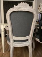 4 Brocante Eetkamerstoelen Oud Grijs Antraciet, Ophalen