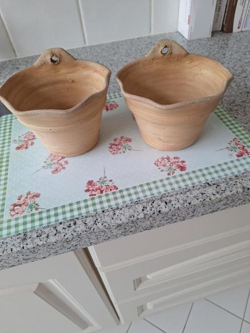 Plantenpotjes voor aan de muur met oog, Tuin en Terras, Bloempotten, Minder dan 25 cm, Rond, Ophalen of Verzenden