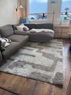 Beige abstracte vormen vloerkleed - 260 x 230 cm Goede Staat, Ophalen, Beige, 200 cm of meer, Zo goed als nieuw