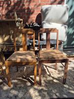 Twee Vroom & Dreesman originele houten stoelen, Ophalen of Verzenden, Zo goed als nieuw, Drinken en Voederen
