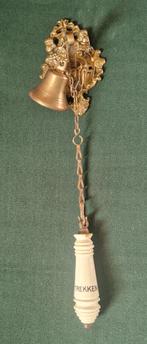 Antieke Trekbel met Messing Ornament & Keramiek Handvat, Antiek en Kunst, Ophalen of Verzenden