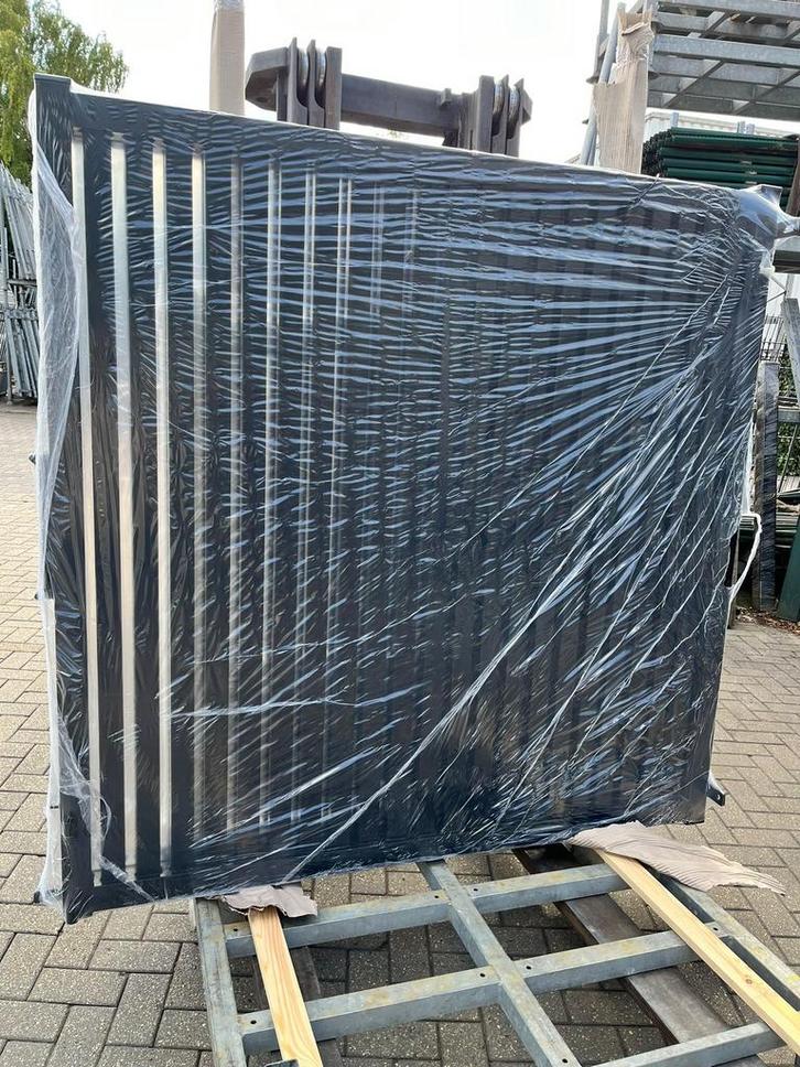 KOMT BINNENKORT BINNEN MODERNE SIERPOORT TUINPOORT 3.50 m, Tuin en Terras, Tuinpoorten, Zo goed als nieuw, Draaipoort, IJzer, 150 tot 200 cm