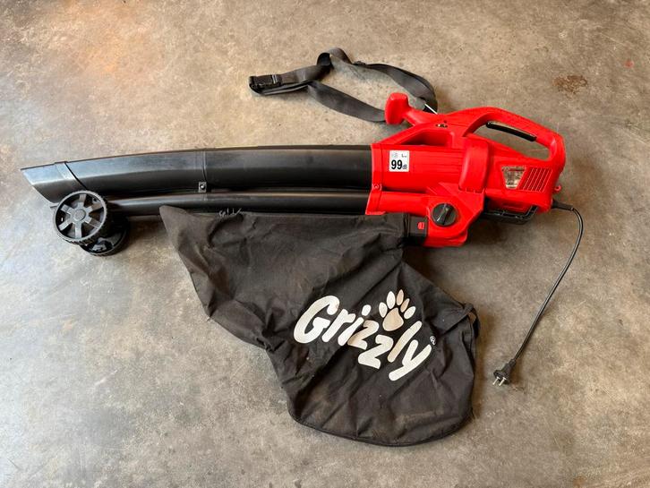 Grizzly Bladblazer/Bladzuiger Elektrisch, Tuin en Terras, Bladblazers, Gebruikt, Handgedragen, Elektrisch, Met opvangzak, Ophalen