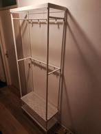 IKEA Mackapär kapstok met schoenenopberger, wit, Ophalen, 200 cm of meer, Zo goed als nieuw, Metaal