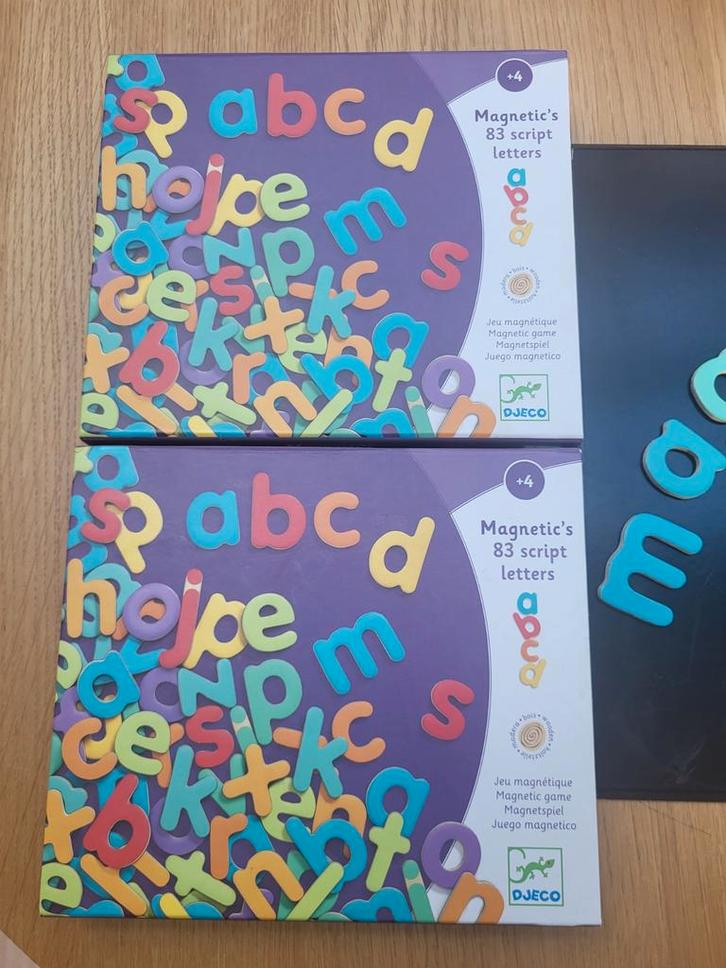 Magnetische letters, 2 sets met bord, Kinderen en Baby's, Speelgoed | Educatief en Creatief, Ophalen