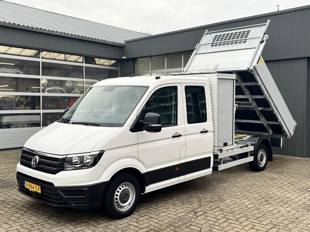Volkswagen Crafter 35 2.0 TDI Maxi DC L4H1 Kipper 3000kg tre, Auto's, Voorwielaandrijving, 2637 kg, Gebruikt, 4 cilinders