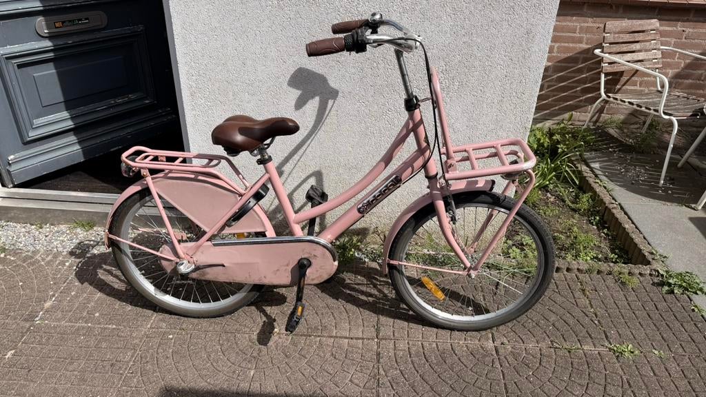 Stijlvolle 22 inch rozefiets – Direct Rijden, Fietsen en Brommers, Fietsen | Meisjes, Ophalen, Gebruikt, 22 inch
