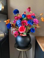 Zijden bloemen in bol vaas Set Compleet Zijde, Ophalen of Verzenden, Nieuw