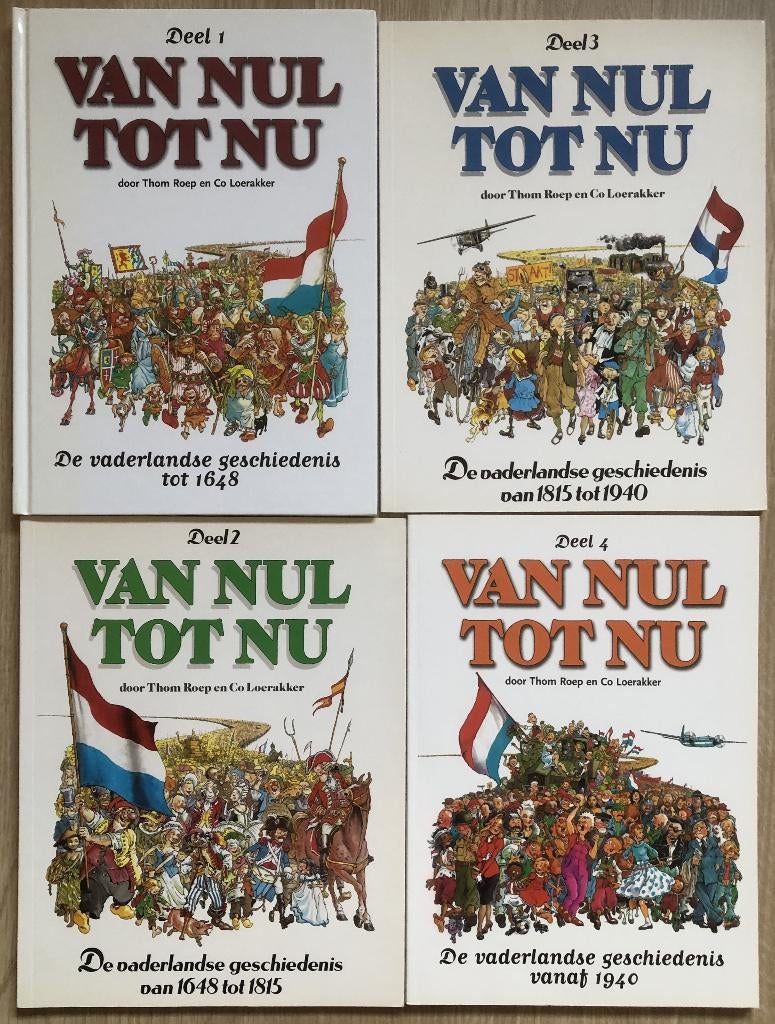 VAN NUL TOT NU - 4 STRIPBOEKEN - 1 HARDCOVER EN 3 S, Boeken, Stripboeken, Meerdere stripboeken, Ophalen of Verzenden, Zo goed als nieuw