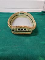 mandje vintage gekleurd riet hout kralen, Ophalen of Verzenden, 'T Olde Gre-j, Info@toldegrej.nl, Endepoelstraat 20f Didam