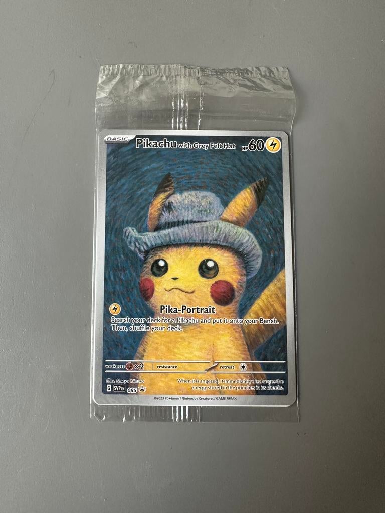 Super zeldzame Pikachu (Van Gogh Museum editie), Ophalen of Verzenden, Nieuw, Losse kaart