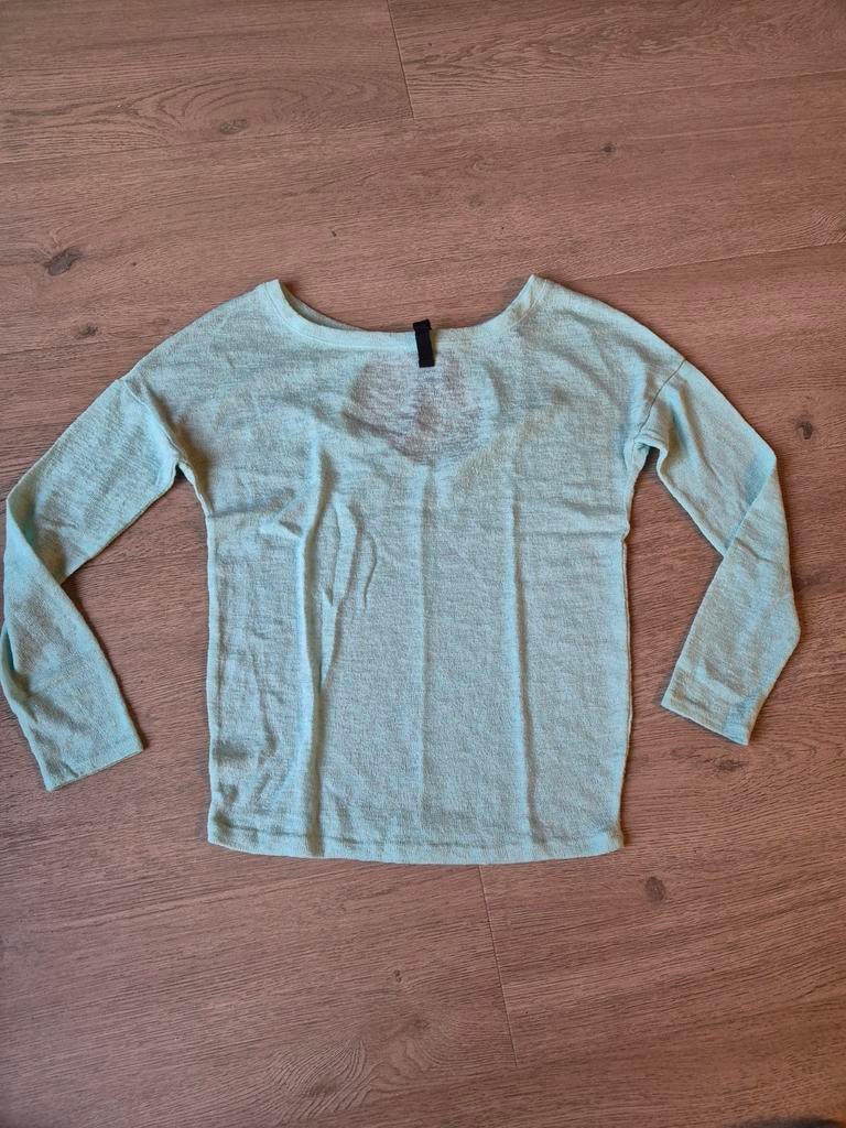Top maat S, Kleding | Dames, Tops, Blauw, Ophalen of Verzenden, Zo goed als nieuw, Lange mouw