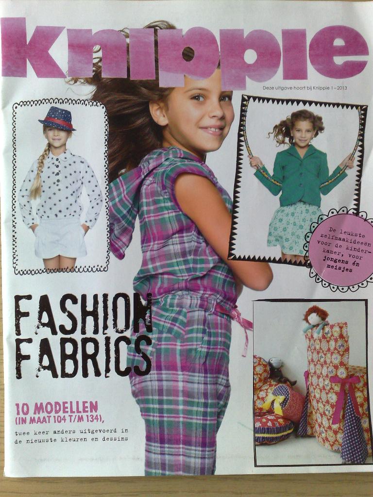 Knippie special bijlage nr. 1 / 2013 , patronen maat 104-134, Hobby en Vrije tijd, Kledingpatronen, Verzenden, Zo goed als nieuw