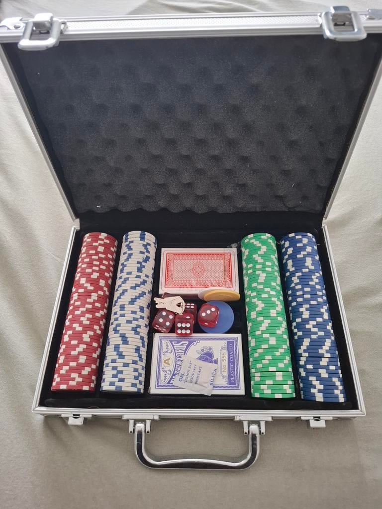 Pokerkoffer, Vijf spelers of meer, Ophalen, Zo goed als nieuw