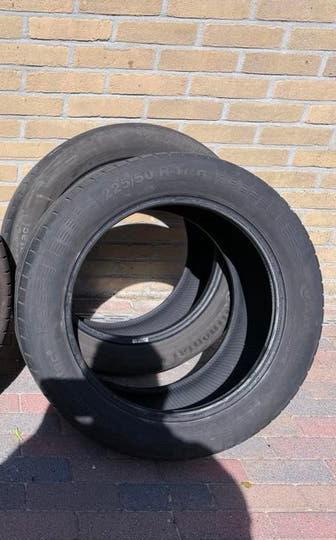 2x Continental 225 50 R17 zomerbanden, Auto-onderdelen, Banden en Velgen, Ophalen, Gebruikt, 17 inch, Band(en)