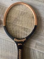 Vintage Slazenger Powerthrust Tennisracket met Pers, Ophalen of Verzenden, Gebruikt, Racket, Overige merken