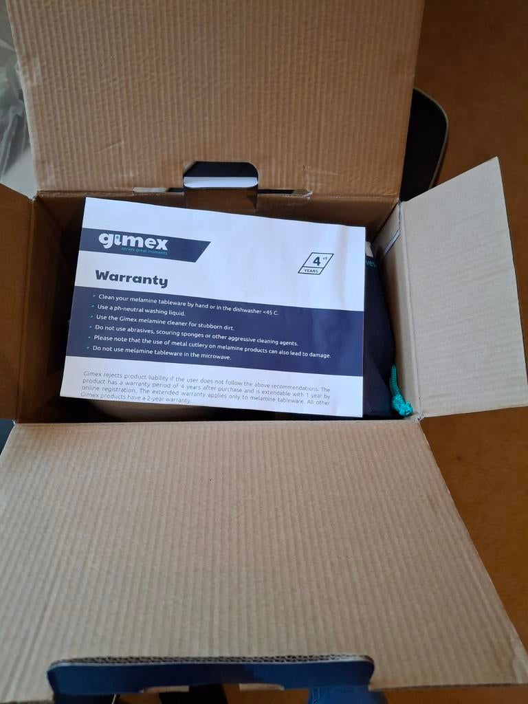 Gimex serviesset, solidline granite beige, Ophalen, Nieuw