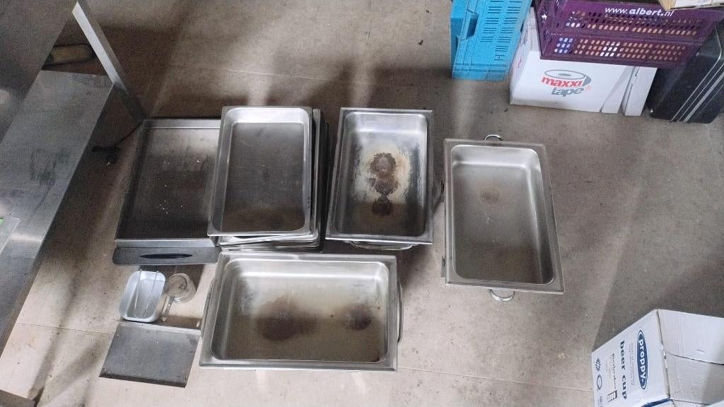 chafing dish, Ophalen, Zilver, Metaal, Overige merken