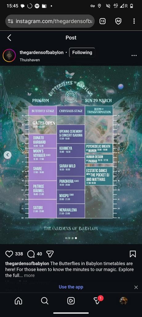 Gardens of Babylon Amsterdam Sunday 29 march 3 tickets, Tickets en Kaartjes, Drie personen of meer