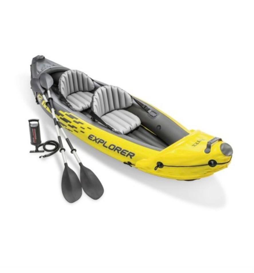Intex Explorer K2 Kayak Set - 2 Persoons - Geel, Watersport en Boten, Ophalen