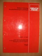 aanbouwhandleiding voor luchtdruksysteem Deutz D6807, D7807, Ophalen of Verzenden, Gelezen, Tractor en Landbouw