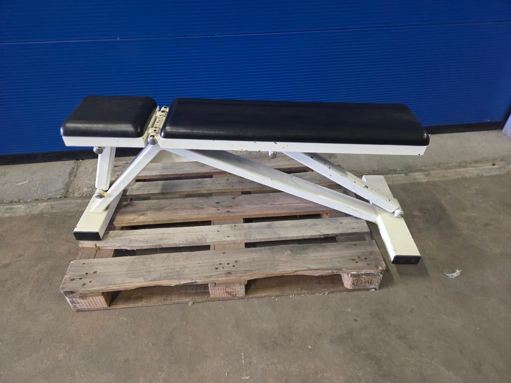 Halterbank bench professionele kwaliteit €150, Ophalen, Zo goed als nieuw, Fitnessbank