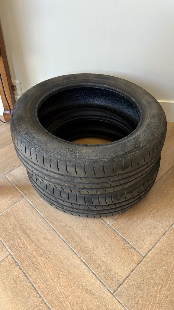 2x Vredestein T-Trac 2 Zomerbanden 155/65 R14, Ophalen of Verzenden, Gebruikt, Citroën