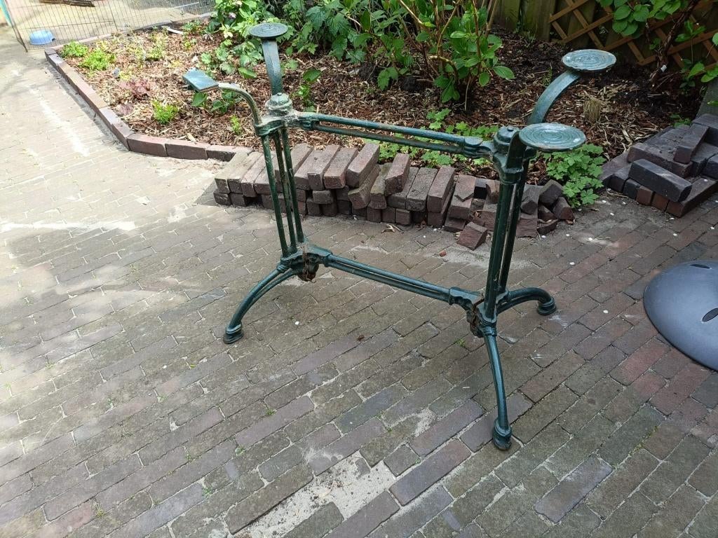 Gietijzeren onderstel tuintafel, Ophalen, Gebruikt, Rechthoekig, Overige materialen