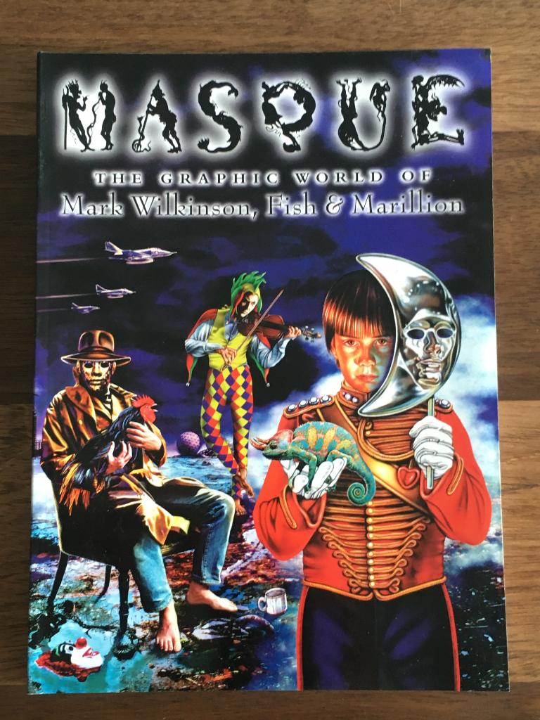 Boek Masque Mark Wilkinson Graphic World Fish Marillion NEW3, Ophalen of Verzenden, Zo goed als nieuw, 12 inch, Poprock