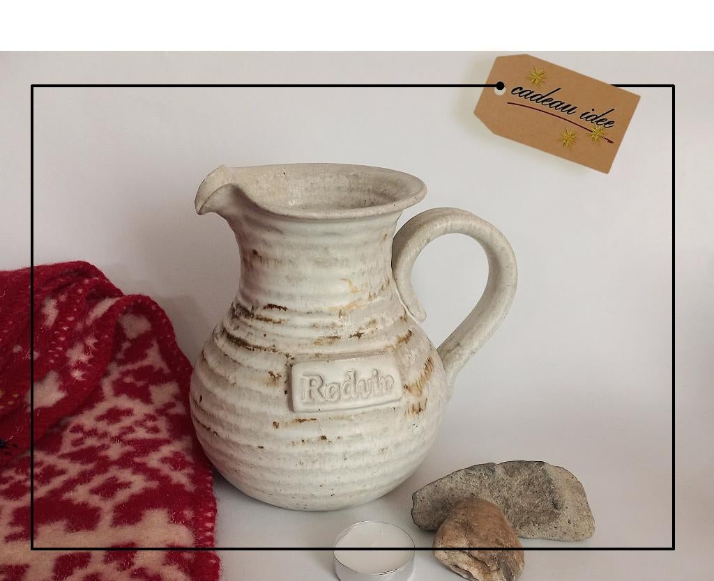 Noorse wijnkan, aardewerk, 1L  , Antiek en Kunst, Antiek | Keramiek en Aardewerk, Ophalen of Verzenden