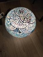 Mozaïek lamp blauw - Sfeervolle tafellamp, Huis en Inrichting, Ophalen, Gebruikt, Mozaïek, Oosters, Sfeervol, Minder dan 50 cm
