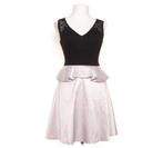 Karen Millen Cocktailjurk Maat 36 Zwart/Grijs, Kleding | Dames, Jurken, Karen Millen, Verzenden, Zwart, Zo goed als nieuw