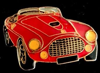Ferrari 166 MM Barchetta pin- rood epoxy, Verzenden, Nieuw, Transport, Speldje of Pin