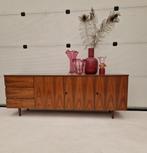 Vintage dressoir met mooie 'vlam' en drie laden., Ophalen, Met deur(en), ., 200 cm of meer