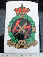 sticker squadron 312 audax cum consilo logo embleem leger, Verzamelen, Verzenden, Zo goed als nieuw, Bedrijf of Vereniging