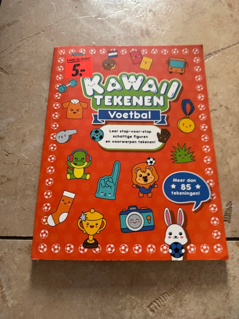 Kawaii Tekenen Voetbal Boek - Leer schattige figuren tekenen, Ophalen of Verzenden, Nieuw, Boek of Gids
