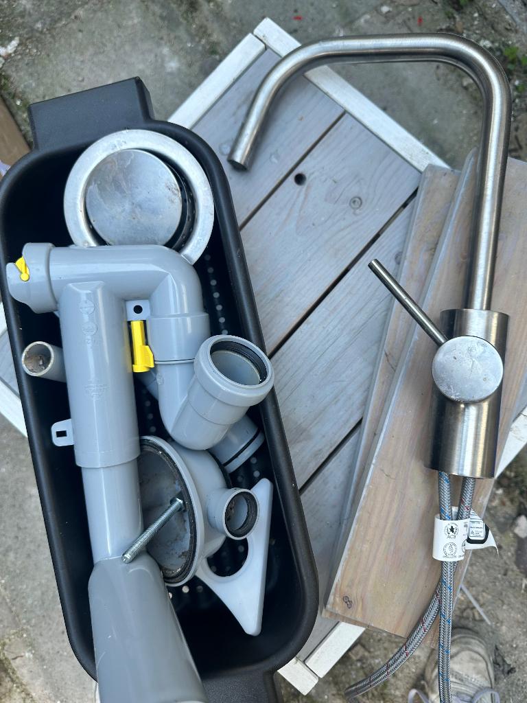Mengkraan IKEA incl. Sifon, Ophalen, Gebruikt, Rvs, Kraan