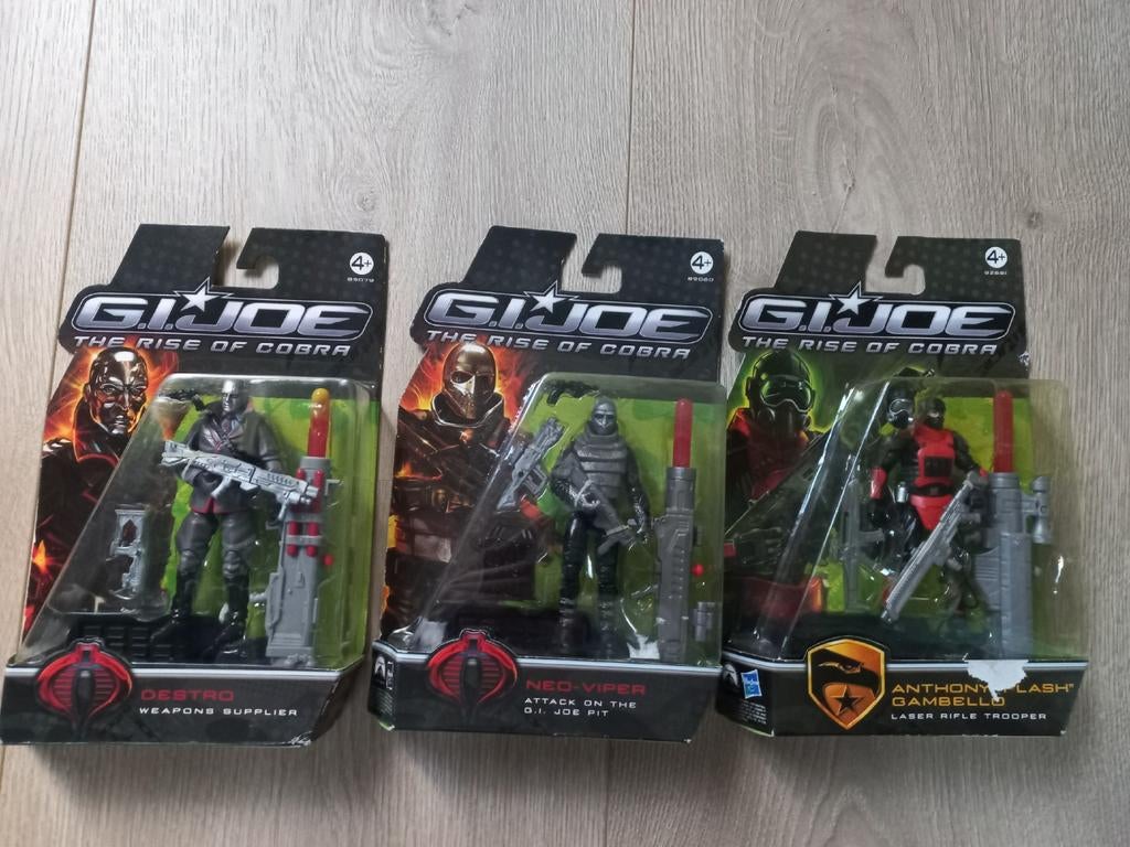 3 gi Joe figuren nieuw op kaart, Ophalen of Verzenden, Nieuw