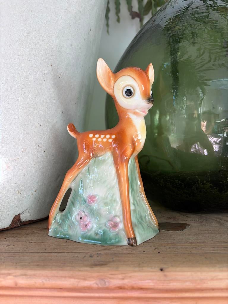 Vintage Goebel Bambi Lamp - Disney Jaren 50, Antiek en Kunst, Antiek | Keramiek en Aardewerk, Ophalen of Verzenden