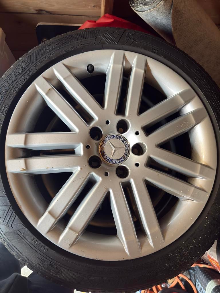 Originele mercedes velgen met banden, Auto-onderdelen, Banden en Velgen, Ophalen, Banden en Velgen, 17 inch, Personenwagen