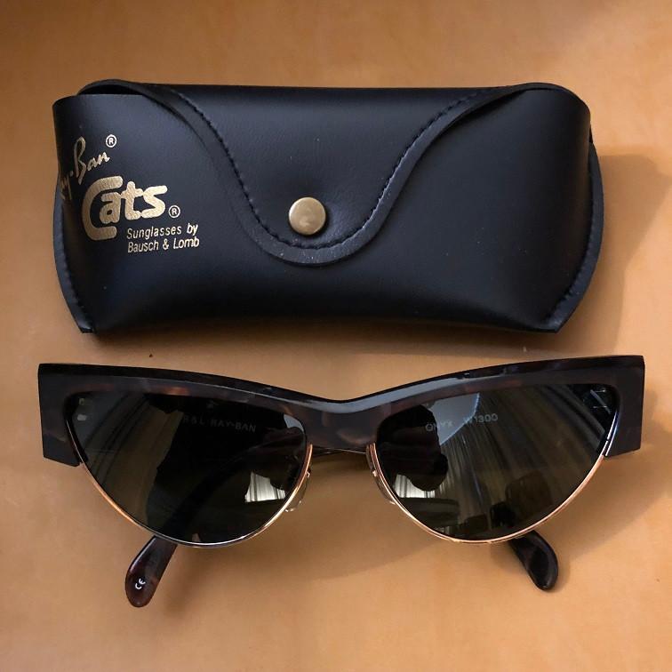 Vintage Bausch & Lomb Ray-Ban ONYX cateye zonnebril, Ray-Ban USA, Zonnebril, Bruin, Ophalen of Verzenden