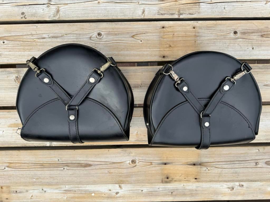 Set leren motortassen, Ophalen of Verzenden