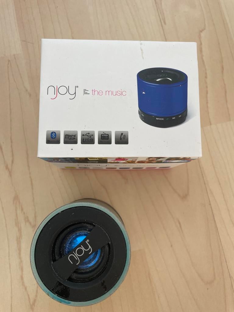 Njoy The Music Draagbare Bluetooth Speaker, Overige typen, Zo goed als nieuw, Minder dan 60 watt, Ophalen