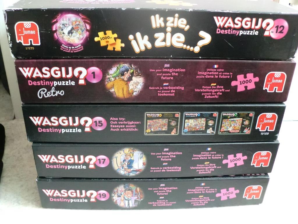 WasGij puzzels, Hobby en Vrije tijd, Denksport en Puzzels, Ophalen, 500 t/m 1500 stukjes, Gebruikt